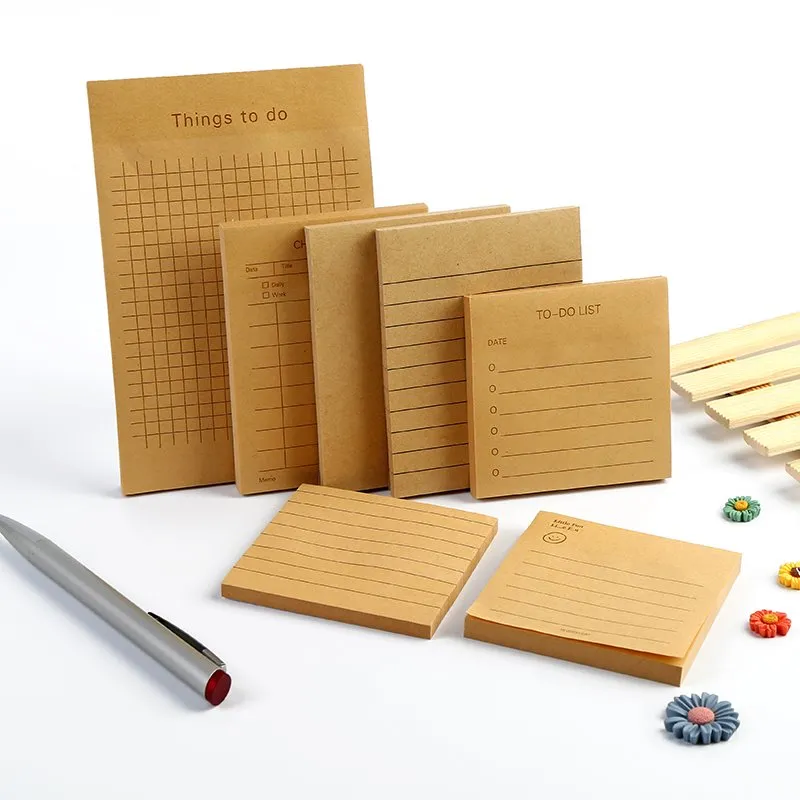 Kraft Paper Sticky Notes Kraft Paper Sticky Notes